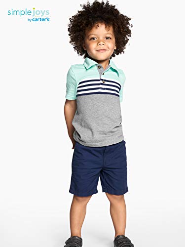 Simple Joys by Carter's Baby Boys' Toddler Flat Front Shorts, 2-Pack Simple Joys by Carter's Baby Boys' Toddler Flat Front Shorts, 2-Pack